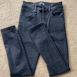 A&F Simone high rise ankle jeans denim in black 24/00 skinny